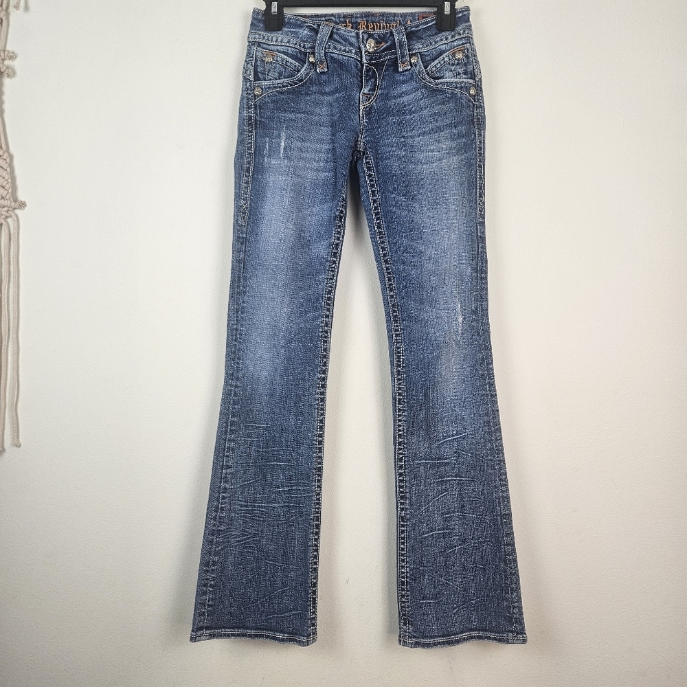 Rock Revival Stephanie Boot Flap Pockets Size 26 Slightly Low Rise